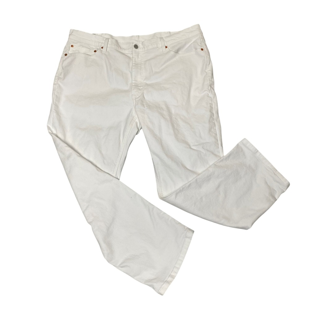Levis 541 Athletic Taper Jeans White Mens 40x29 Stretch Denim 18181-0537